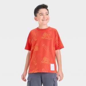 Boys' Short Sleeve Relaxed Fit T-Shirt - Cat & Jack™ - 1 of 4