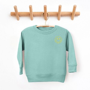 The Juniper Shop Embroidered Smiley Face Outline Youth Ultra-Soft Graphic Sweatshirt - 1 of 3