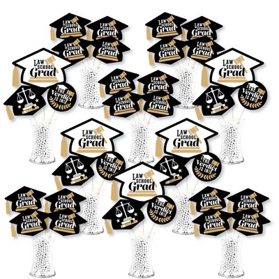 Law School Graduation Banner - Vertical Congrats Grad Door Decoration For Parties