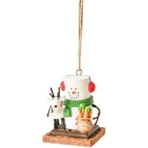 Ganz Smores With Reindeer Snowman Plastic Holiday Christmas Ornament - 1 of 1