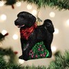 Old World Christmas Blown Glass Ornament for Christmas Tree, Black Doodle Dog - 2 of 4