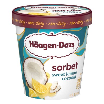 Haagen-Dazs Frozen Sweet Lemon Coconut Sorbet - 14oz