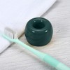 Unique Bargains Bathroom Round Mini Ceramic Toothbrush Holder 1.65"x1.18" - 2 of 4