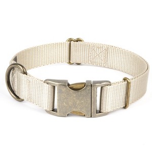 Country Brook Petz Premium Nylon Dog Collar with Metal Buckle for Small Medium Large Breeds - Vibrant 30+ Color Selection - 1 of 4