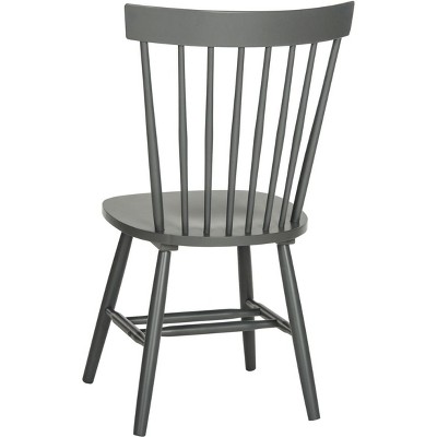 Charcoal Grey Transitional Windsor Side Chair Set