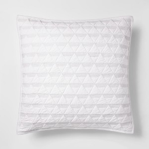 White Triangle Stitched Jersey Sham (Euro) - Project 62 + Nate Berkus