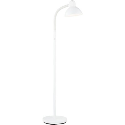 360 Lighting Modern Floor Lamp Adjustable Gooseneck Arm White Metal for Living Room Reading Bedroom Office