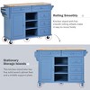 NicBex Modrn Kitchen Island with 3 Adjustable Shelves & 5 Drawers,Mobile Rolling Kitchen Cart with Wheels,Mobile Storage Cabinet Dining Sideboard - 4 of 4