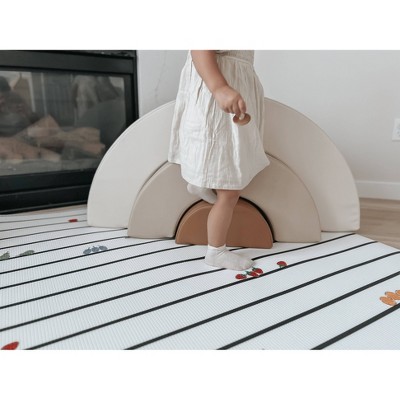 Reversible Gray and White Foam Baby Play Mat