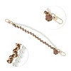 Unique Bargains Durable Camellia Faux Pearl Bag Extender Chain 1 Pc - 3 of 4