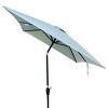 Maria 6x9 ft uv-cut Patio Cantilever Umbrella with Crank and Push Button Tilt without flap, Outdoor Furniture - Maison Boucle - 4 of 4