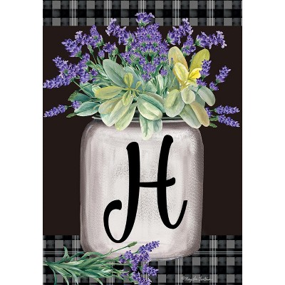 Briarwood Lane Everyday Garden Flag 12x18 For Outdoor Farmhouse Monogram Letter H Garden Flag Flags For Outside
