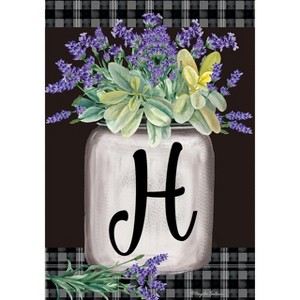 Briarwood Lane Everyday Garden Flag 12x18 For Outdoor Farmhouse Monogram Letter H Garden Flag Flags For Outside - 1 of 4