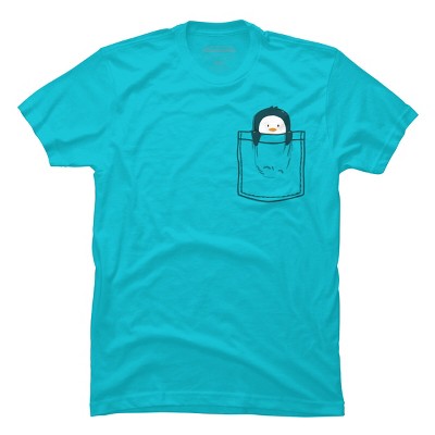 Men's Design By Humans Pocket Penguin By radiomode T-Shirt