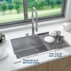 Single Bowl Stainless Steel Kitchen Sinks 30 Inch Topmount Sinks – Brushed 1.35mm Handcrafted Sink with Bottom Grid, Drain Basket, Drain Assembly - 3 of 4