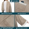 PAVILIA Wearable Blanket with Sleeves for Women Men Adults, Warm Soft Plush Snuggle Pocket Sleeved TV Throw - 3 of 4
