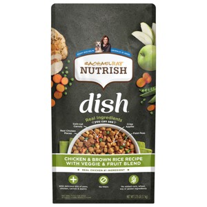 Rachael Ray Nutrish Dish Chicken, Vegetable, Fruit & Brown Rice Dry Dog Food - 1 of 4