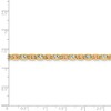 Black Bow Jewelry 3.75mm 14k Gold Tri-Color Solid Fancy Pave Anchor Chain Bracelet - 4 of 4