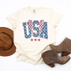 Simply Sage Market USA Checkered Lightning Garment Dyed Tee - 3 of 4