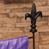 Evergreen Fleur de Lis Garden Flag Stand - 3 of 4