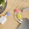 Wrap-It Cable Clips 10pk Bright Pastel - 2 of 4