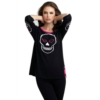 Women's Heart & Skull Graphic Sweater - ANGEL
