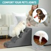 PetSafe Curved Dog Stairs – Foam Ramp for Small Pets, Non-Slip Ladder for Bed & Sofa with Waterproof Cover - 3 of 4