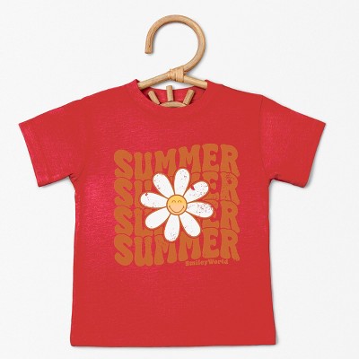 The Juniper Shop SmileyWorld Summer Wave Stacked Toddler Short Sleeve Tee