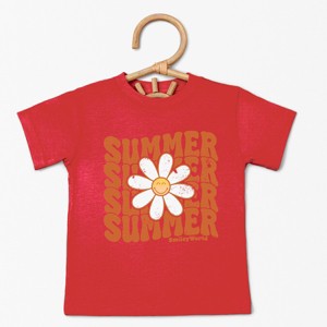 The Juniper Shop SmileyWorld Summer Wave Stacked Toddler Short Sleeve Tee - 1 of 4