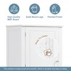 VYNXARIA Tall Bathroom Storage Cabinet, Freestanding Storage Cabinet with Two Drawers and Adjustable Shelf, MDF Board with Painted Finish, White - 4 of 4