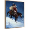 Amanti Art 23"x28" A Cowboy Christmas by Jack Sorenson Framed Canvas Wall Art Print - 2 of 4
