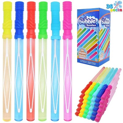 JOYIN Bubble Bottles 6-Pack 4oz - Bubble Solution Party Favors For Kids Outdoor Play