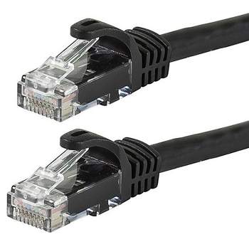 Cablevantage RJ45 Cat6 75FT 75 ft Ethernet LAN Network Cable for PS Xbox PC  Internet Router Black