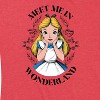 Women's - Alice In Wonderland - Meet Me In Wonderland Short Sleeve Graphic T-Shirt - 2 of 4