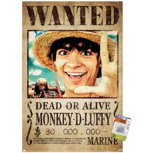 Trends International Netflix One Piece - Luffy Wanted Unframed Wall Poster Prints - 1 of 4
