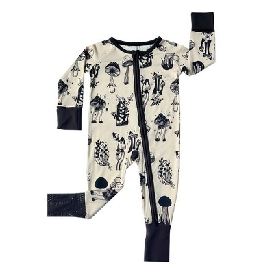 tiny knot co. Newborn, Infant Gender Neutral Buttery Soft Convertible Romper Foldover Mittens & Footies with Grippers TENCEL Modal One Piece Pajamas
