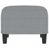 vidaXL Footstool Light Gray 23.6 in.x19.7 in.x16.1 in. Fabric - 4 of 4