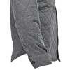 WEARFIRST Men's Quilted Button Front Shirt Jacket | Gray X-Large - 4 of 4