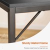NicBex Home Office Desk 47" L Morden Writing Desk with 2 Drawers, Open Storage Shelf, Hook, Wooden Desktop and Metal Legs for Study and Work - 4 of 4