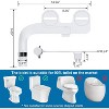 Garvee Mechanical Bidet Attachment, Bidet Attachment for Toilet, Toilet Bidet with Dual Self-Cleaning Nozzles, Rear and Feminine Wash - 2 of 4
