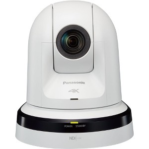 Panasonic AW-UN70W 20x Zoom 4K PTZ Camera with 3G/HD/SD-SDI & HDMI Output and NDI (White) - 1 of 3