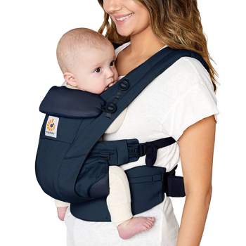 Ergobaby Omni Dream Baby Carrier - Soft Touch Cotton, All-Position Adjustable - Midnight Blue