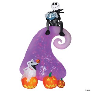 Gemmy Airblown Projection Nightmare Before Christmas Scene 107" Outdoor Yard Decor - 1 of 1