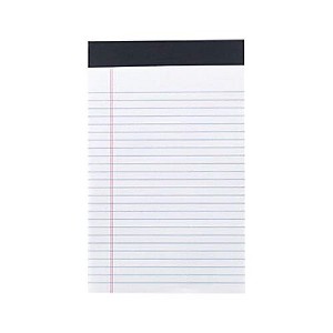 MyOfficeInnovations Notepads 5" x 8" Narrow White 50 Sheets/Pad 12 Pads/Pack 163873 - 1 of 4
