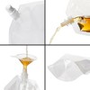 Stockroom Plus 50 Pack 16oz Reusable Plastic Drink Pouches with Funnels for Juice, Soda, Liquor, 9 x 5 In - 4 of 4