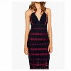 Women's Diamond Lace Crochet Sheath Cocktail Midi Dress - BARDOT - 4 of 4