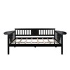 NicBex Full Size Daybed Modern Wooden Bed Frame with 2 Small Tables and Guardrails for Bedroom, Living Room, No Box Spring Required - 3 of 4