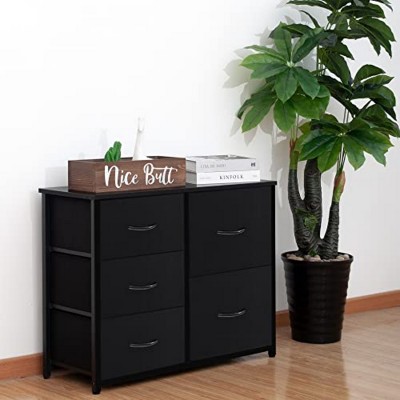 FONTOI Decorative Storage Cabinets, Contemporary Storage Cabinet, Perfect for Storing Essentials in Style, Black, 31.5"*11.8"*34.25"