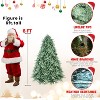 Resenkos Artificial 8ft Blue  Tint Christmas Tree with 3308 PE/PVC Mixed Branch Tips, memory wire+iron wire - 3 of 4