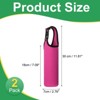 Unique Bargains Elastic Neoprene Commuting Jogging Cycling Insulated Bottle Sleeves with Carrying Handle 2 Pcs - 2 of 4